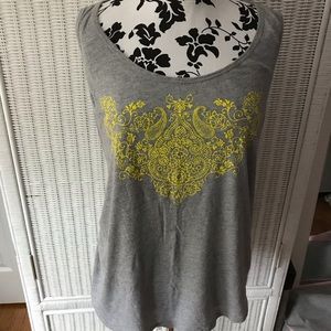 Gray & Yellow Lane Bryant tank size 18/20